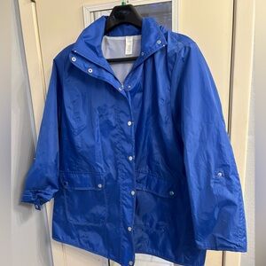 Woman’s Hooded Rain Jacket, Size 1X